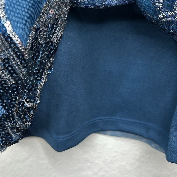 NWT WHBM Blue Sequin Flower Cami Size Small - Picture 6 of 11
